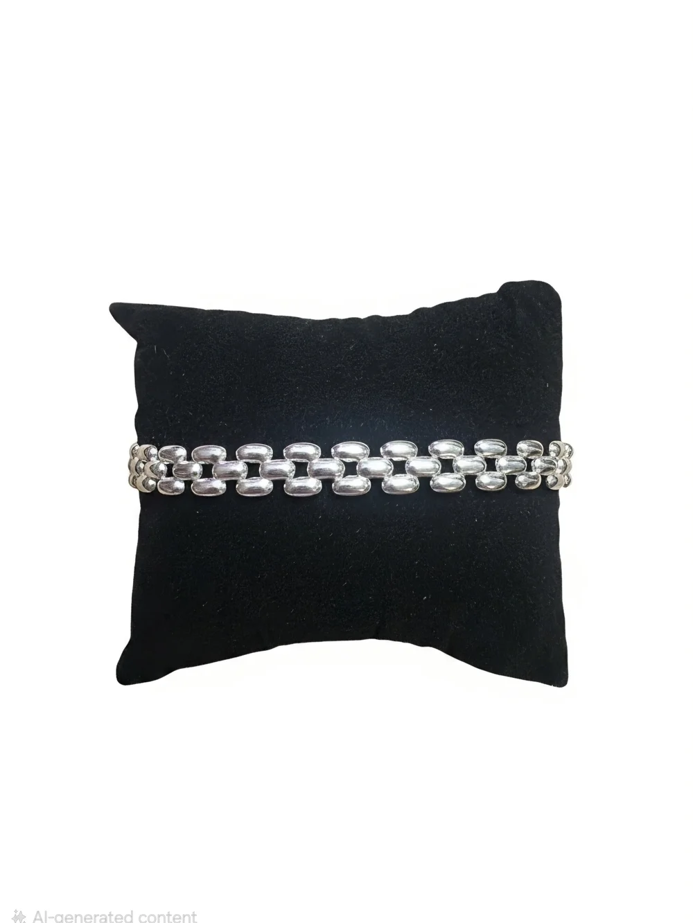 .925 Sterling Silver Link 7.5in Bracelet - Polished Silver Chain